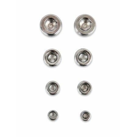 Mr Gasket Two 18 NPT Two 14 NPT Two 38 NPT Two 12 NPT Chrome Plated Blue 6352G